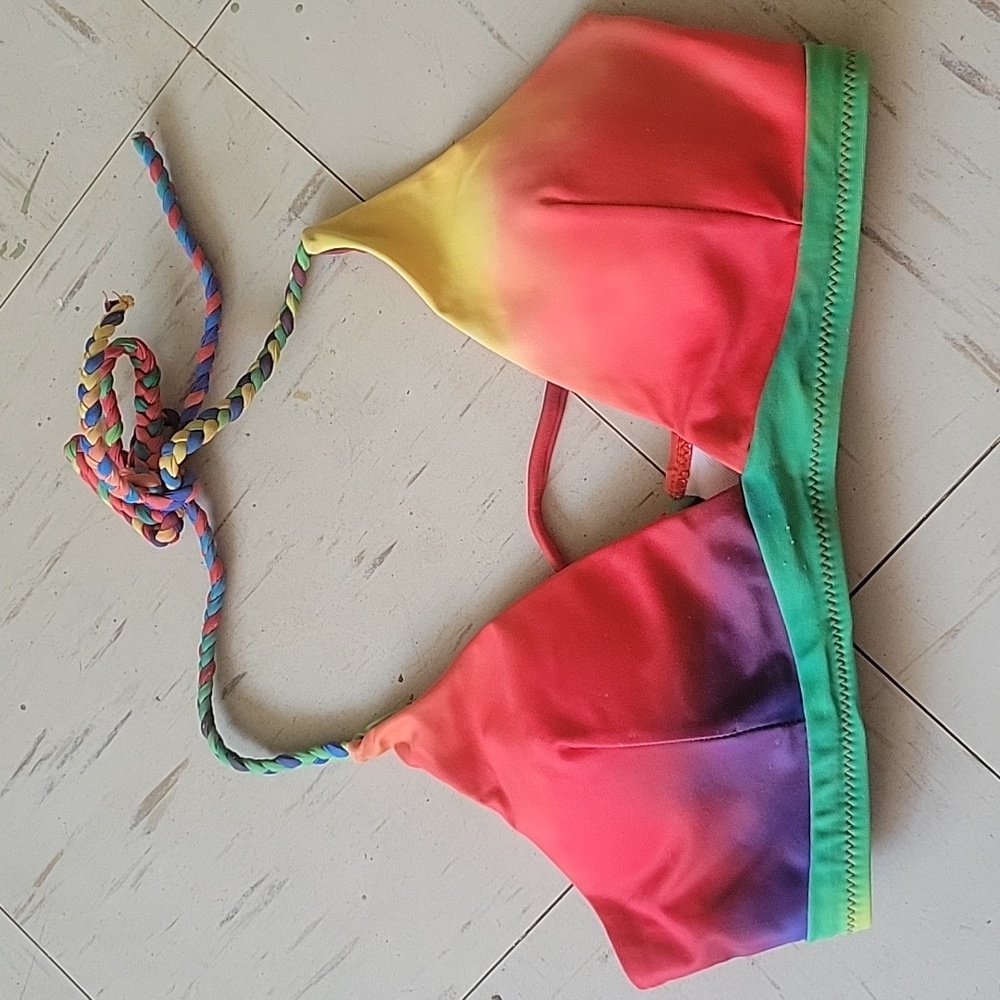 Rainbow Bikini Top